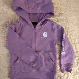 Carhartt Kids Lavender Quarter Zip Hoodie